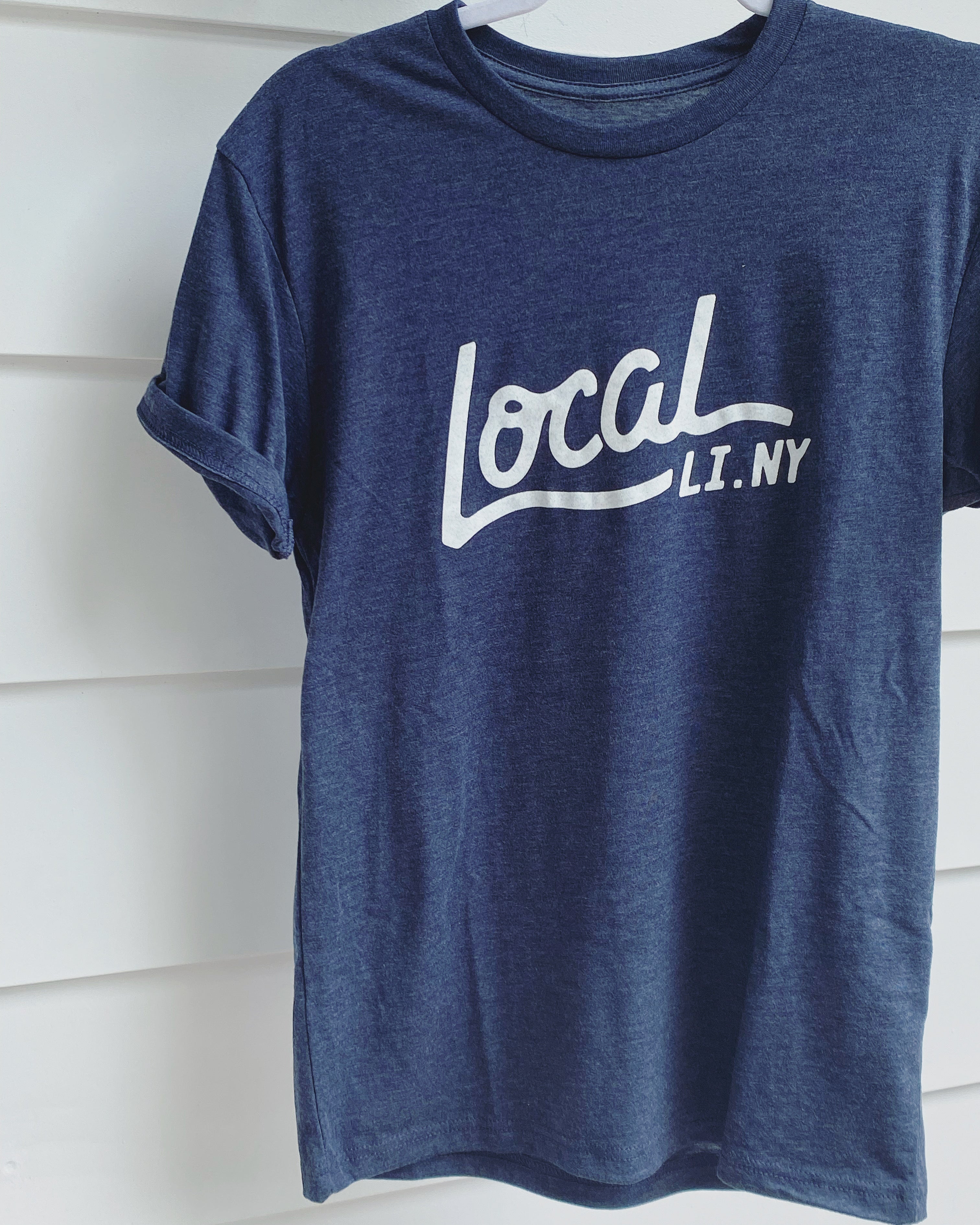 LOCAL LI NY . Vintage navy tee