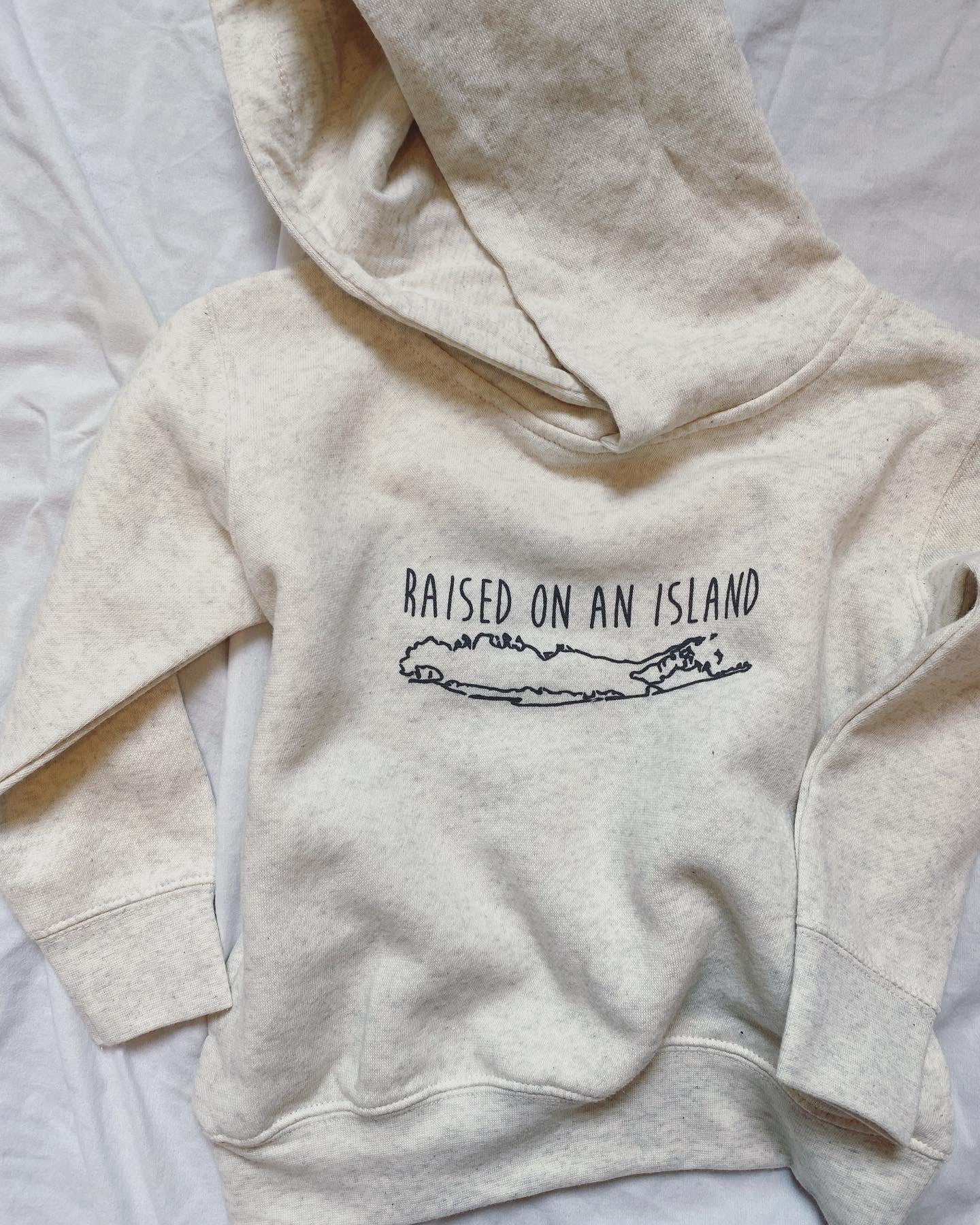 Raised On An Island . Kids hoodie